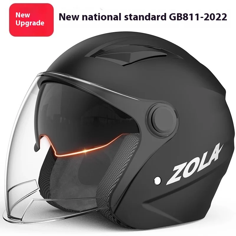 

2025 National Standard Electric Bike Helmet Men Anti Fog Warm Winter Electric Bike Korean Motorcycle Riding Double Mirror Helmet