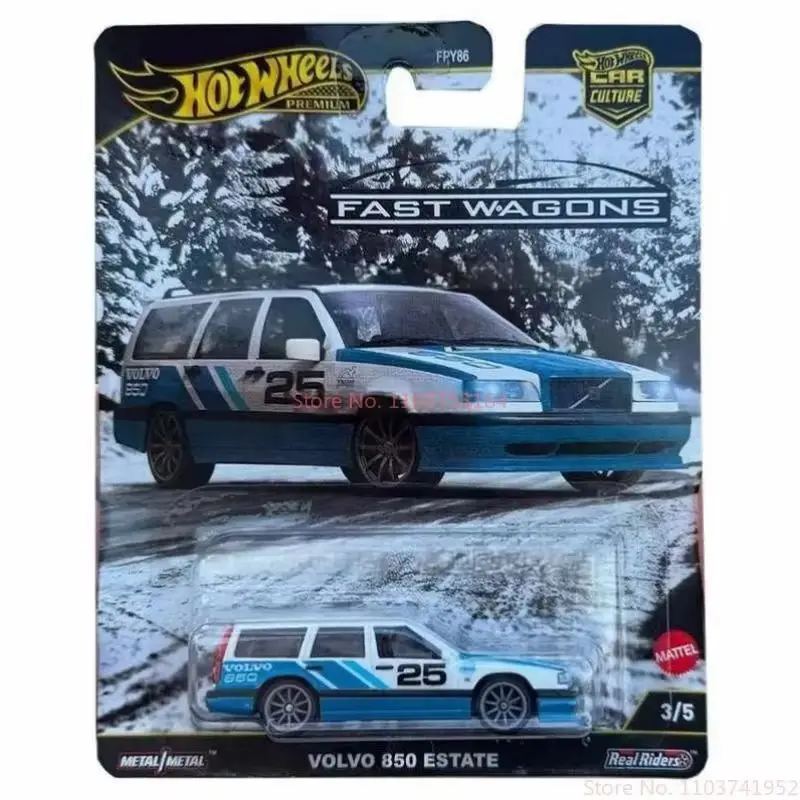 2025 Original Hot Wheels Premium Car Culture Fast Wagons Set Audi Mercedes-Benz Subaru 1:64 Scale Die-Cast Model Collection Gift