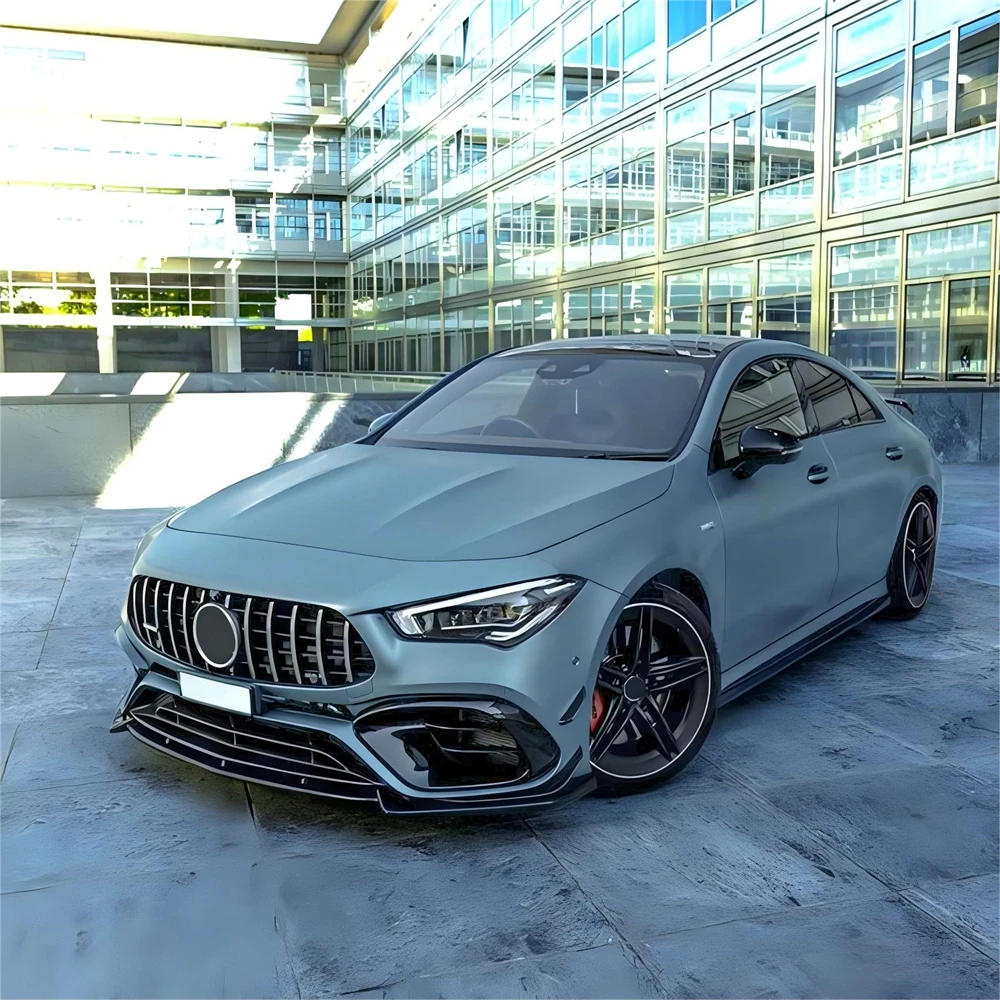Maxton Style Front Bumper Lip Spoiler Splitter Diffuser For Mercedes Benz CLA Class C118 CLA45 AMG 2019-2024+ Bodykits Tuning