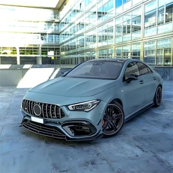 Maxton Style Front Bumper Lip Spoiler Splitter Diffuser For Mercedes Benz CLA Class C118 CLA45 AMG 2019-2024+ Bodykits Tuning