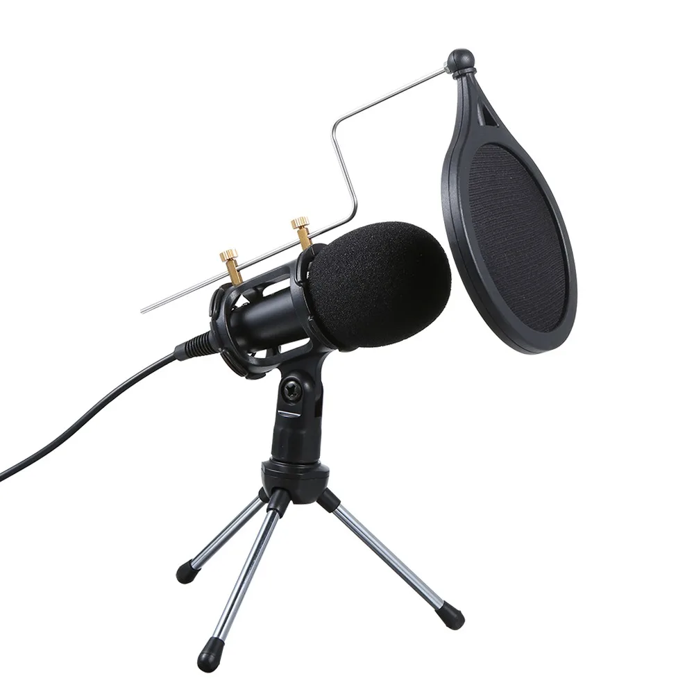 Mini Size 3.5mm Condenser Microphone High Sensitivity Wired Karaoke Mic Plug Play Recording Mic Streaming