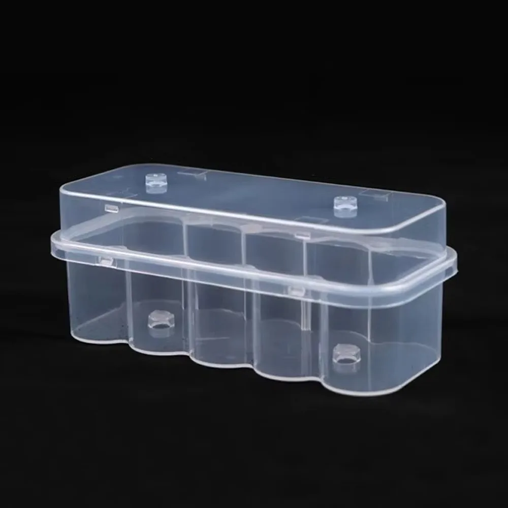 3/5/7/10 ML Insulin Vial Storage Case Transparent Plastic Peptide Protector Box 10-Slot Dust-proof Pill Vial Cooling Case