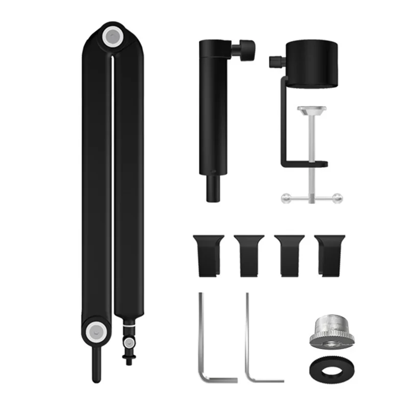 【ในสต็อก】ไมโครโฟนขายึดไมโครโฟนขาตั้งแขนขากรรไกรแบบปรับได้สําหรับ Hyperx Quadcast