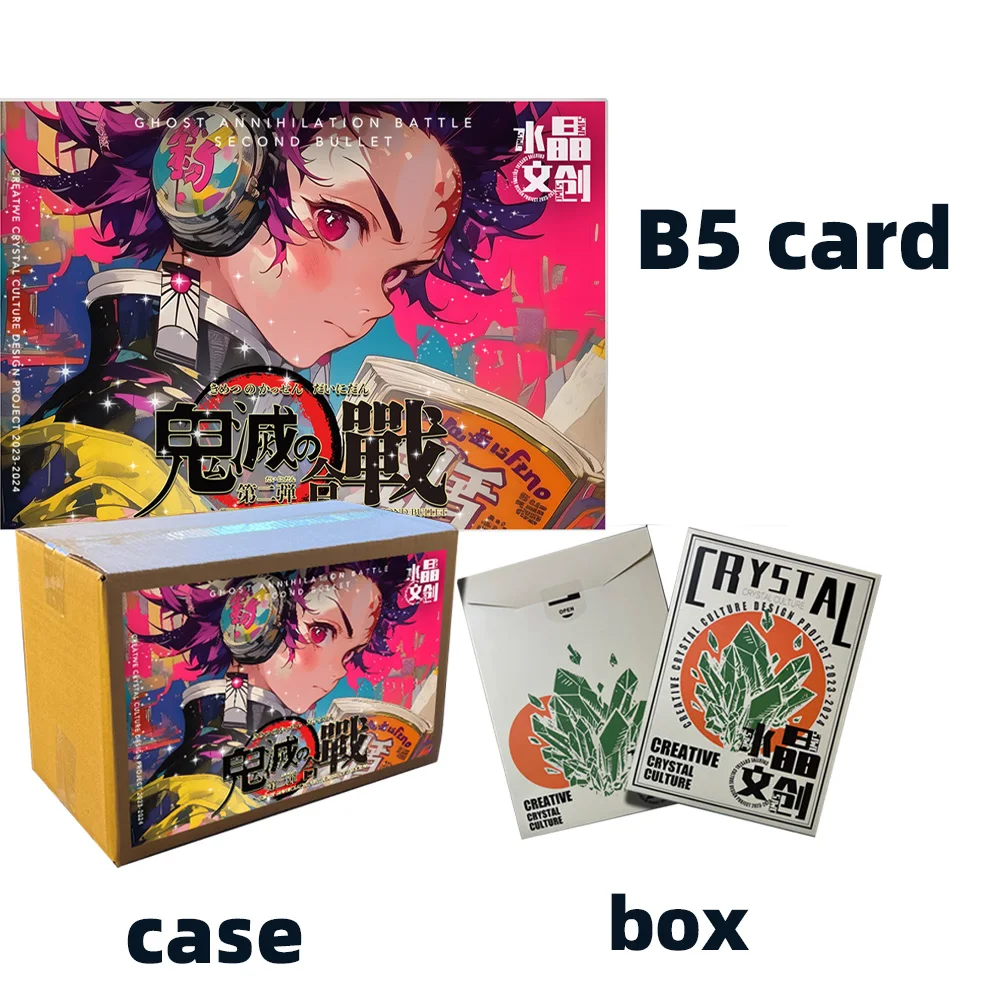 

Wholesale Demon Slayer B5 Collection Card Kimetsu No Yaiba Tanjirou Kamado Nezuko Character Collection Card Children Toy Gift