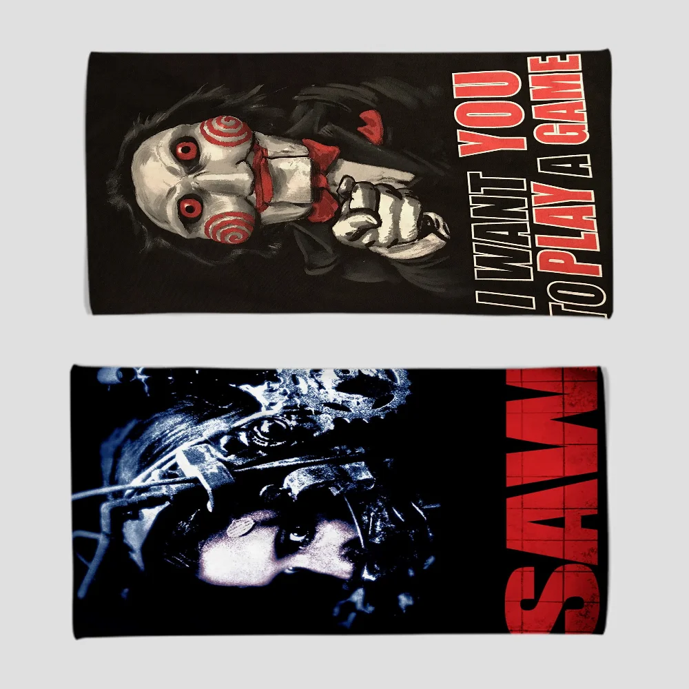 Horror Movie S-Saw Towel Absorbent Quick dry Soft Yoga Swimming Resort Mountain Climbing Towel beach towel