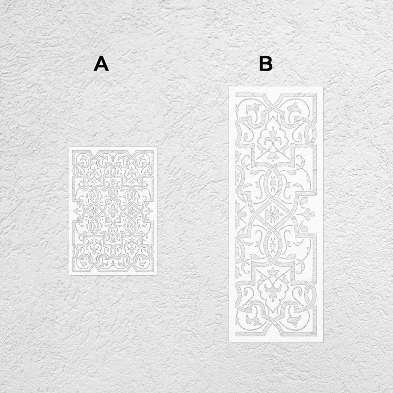 75cm - 120cm Stencil Wall Customize For Painting Custom Decorative Template Furniture Makers Putty Plaster Vintage Retro S626