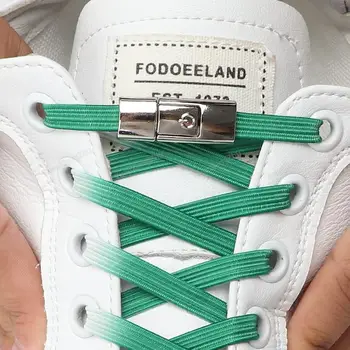 Lacci elastici piatti sfumati Sneakers Press Lock lacci per scarpe senza cravatte bambini adulti 8MM larghezza No Tie lacci per scarpe accessori per scarpe