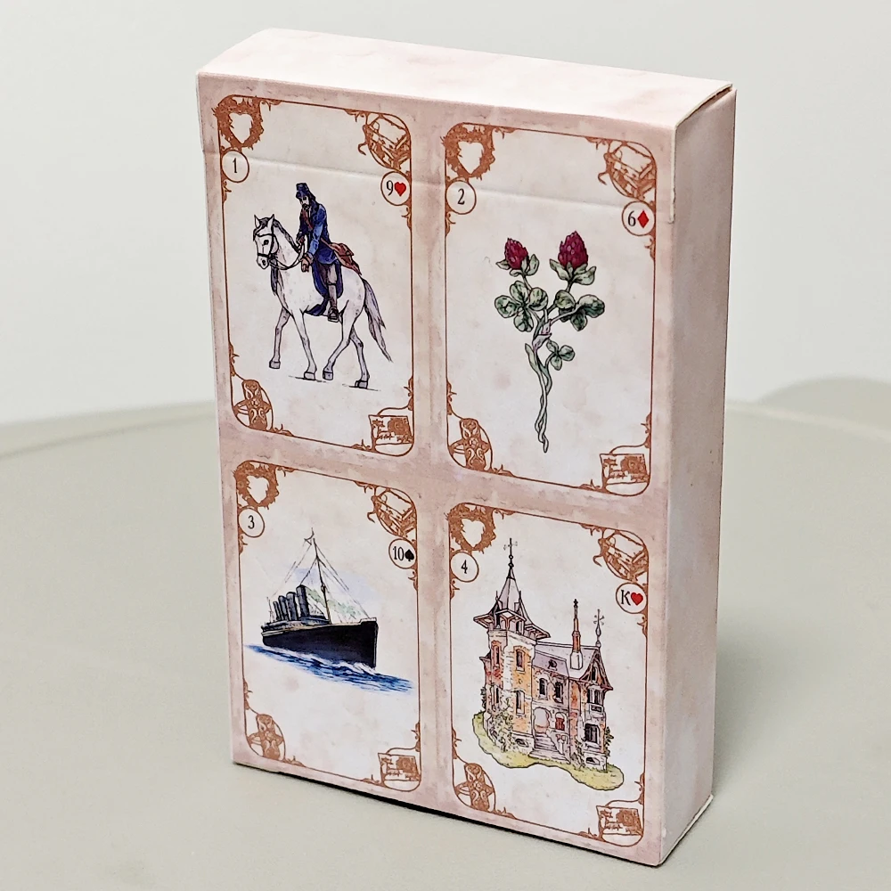 สัญญาณแห่ง Fate Lenormand Deck - การ์ด Rana System ขนาด 9*6 ซม. การ์ด 36 ใบและการ์ดเสริม 6 ใบ