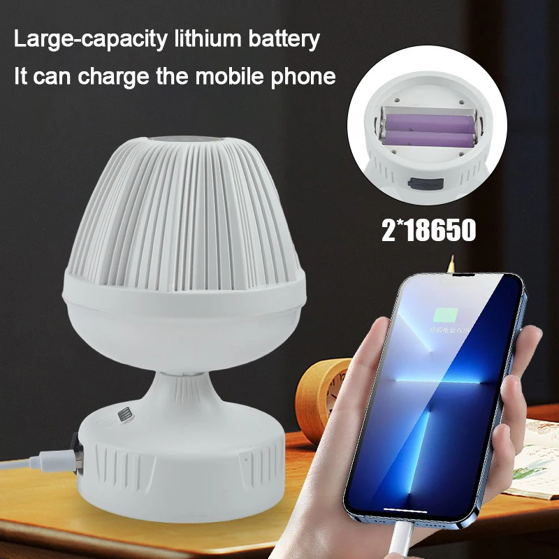 Rechargeable Table Lamp With Adjustable Height Portable Wireless Touch Desktop Night Light For Bedroom Desk Study Reading Lamp