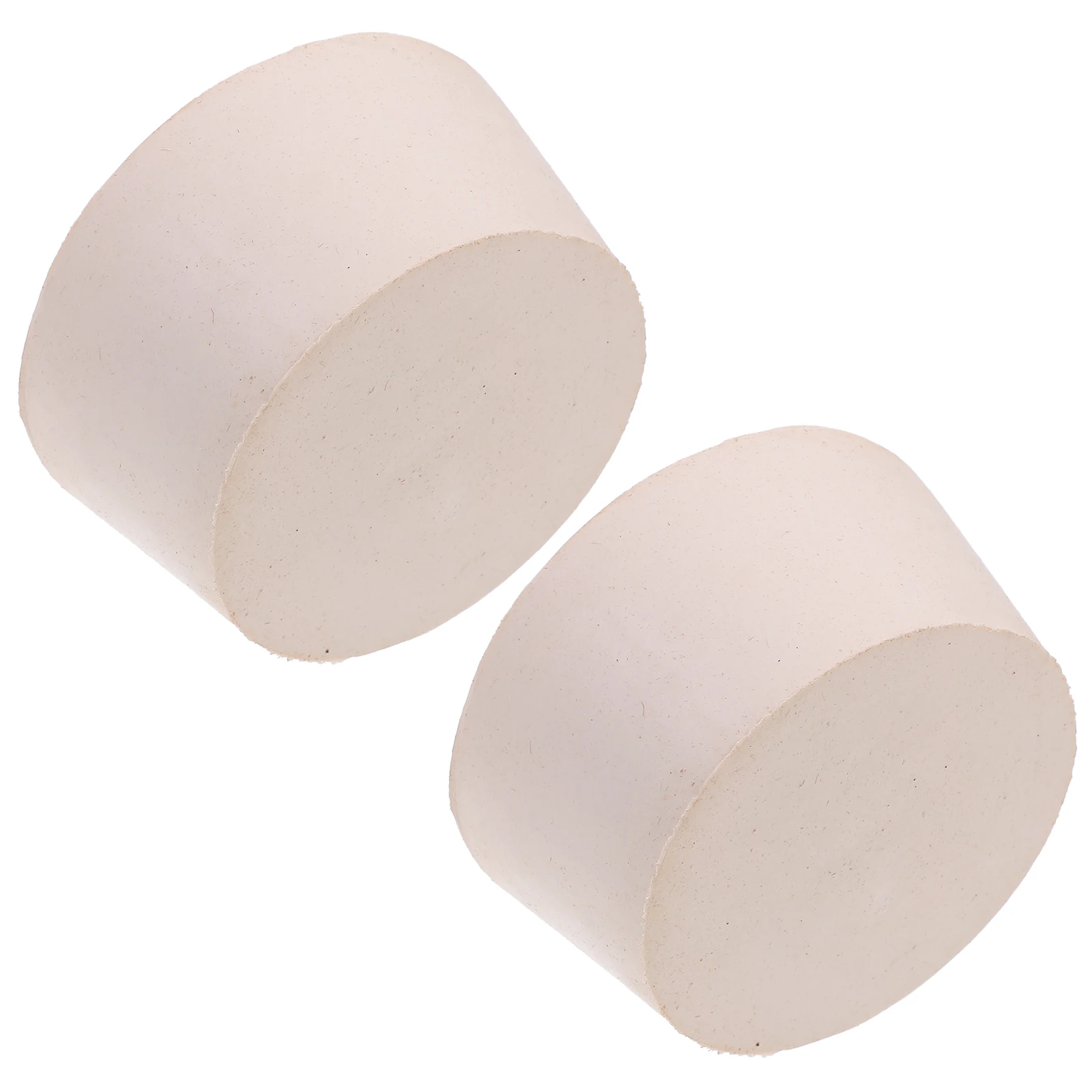 

2 Pcs Rubber Stopper Solid Test Tubes Bungs Plugs for Lab Stoppers The Circle Sealing