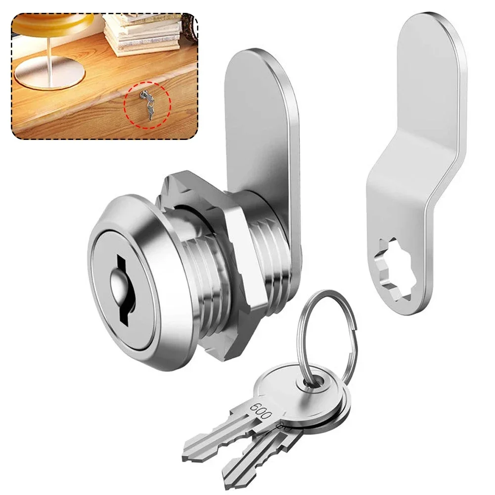 16//30mm Camper Car Push Lock RV Caravan Boat Motor Home Cabinet Drawer Latch Button Locks For Furniture Hardware Accessories