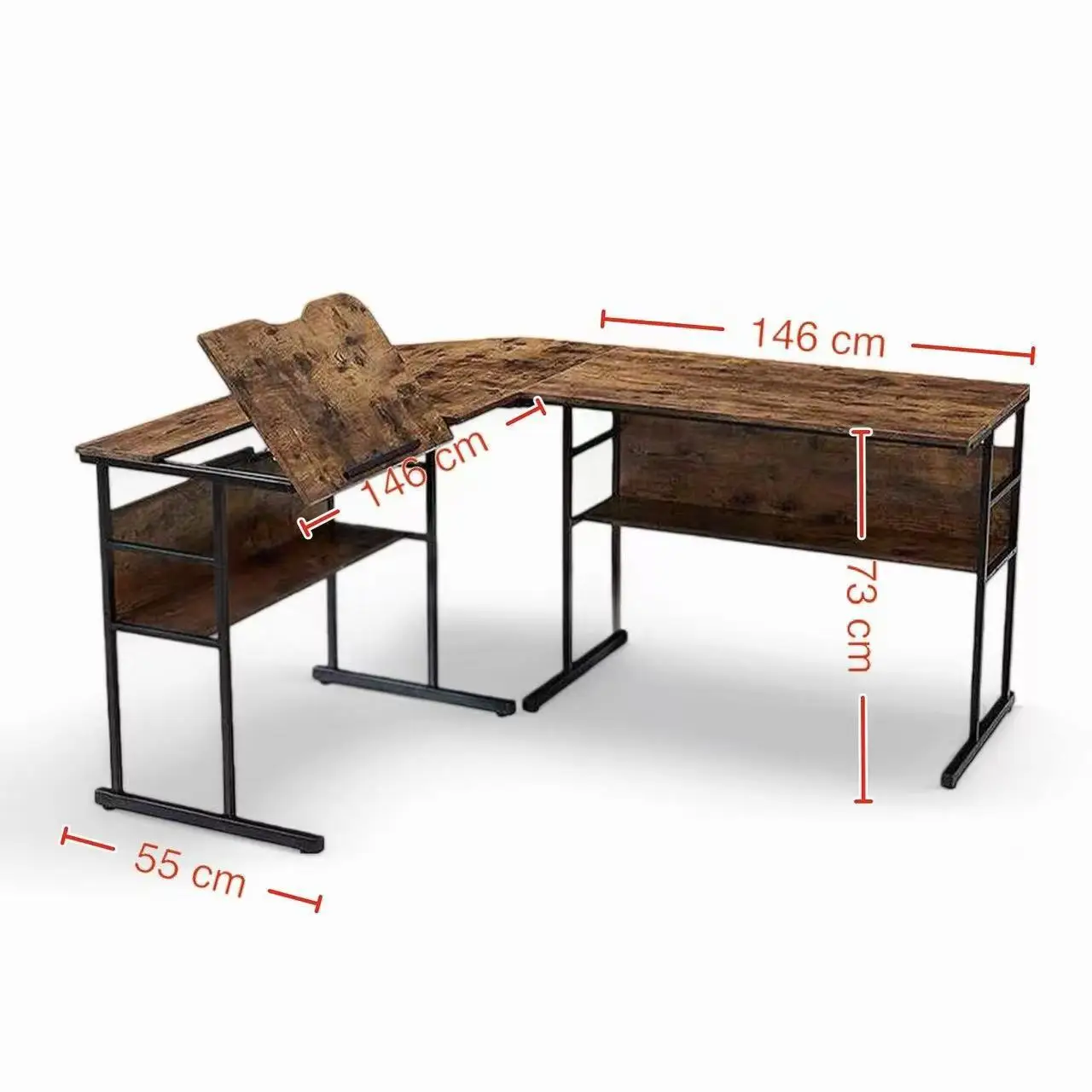 Corner desk Corner desk L-shaped desktop computer desk Student study table Plate with lift