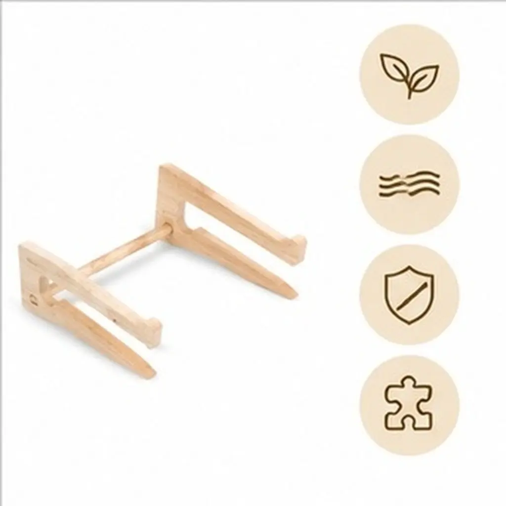 Wooden Laptop Stand Riser Desktop Notebook Holder Modern Airflow Keyboard Lift Computer Stand Office Laptop Accessories Storage