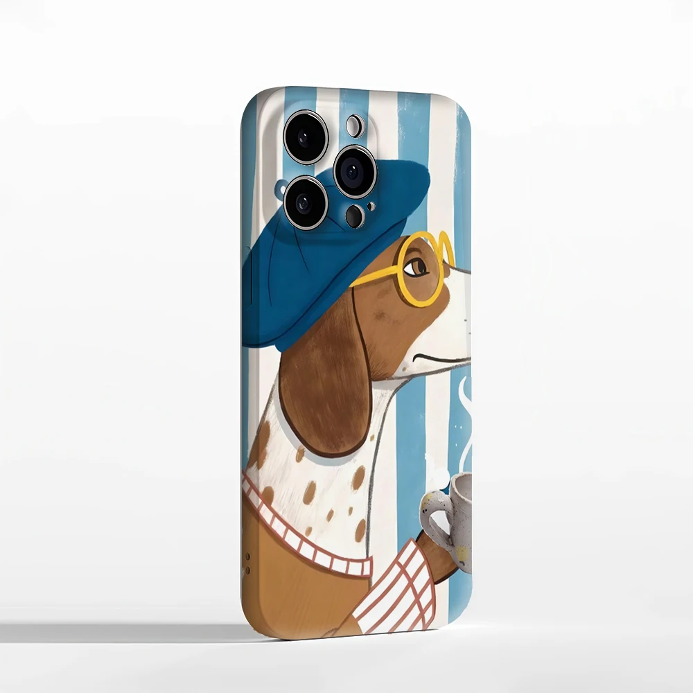 Чехол для телефона Coffee Pup IPhone17 Must-Haves для IPhone 17, 16, 15, 14, 13, 12, 36 Pro Max Plus, двухслойная задняя крышка