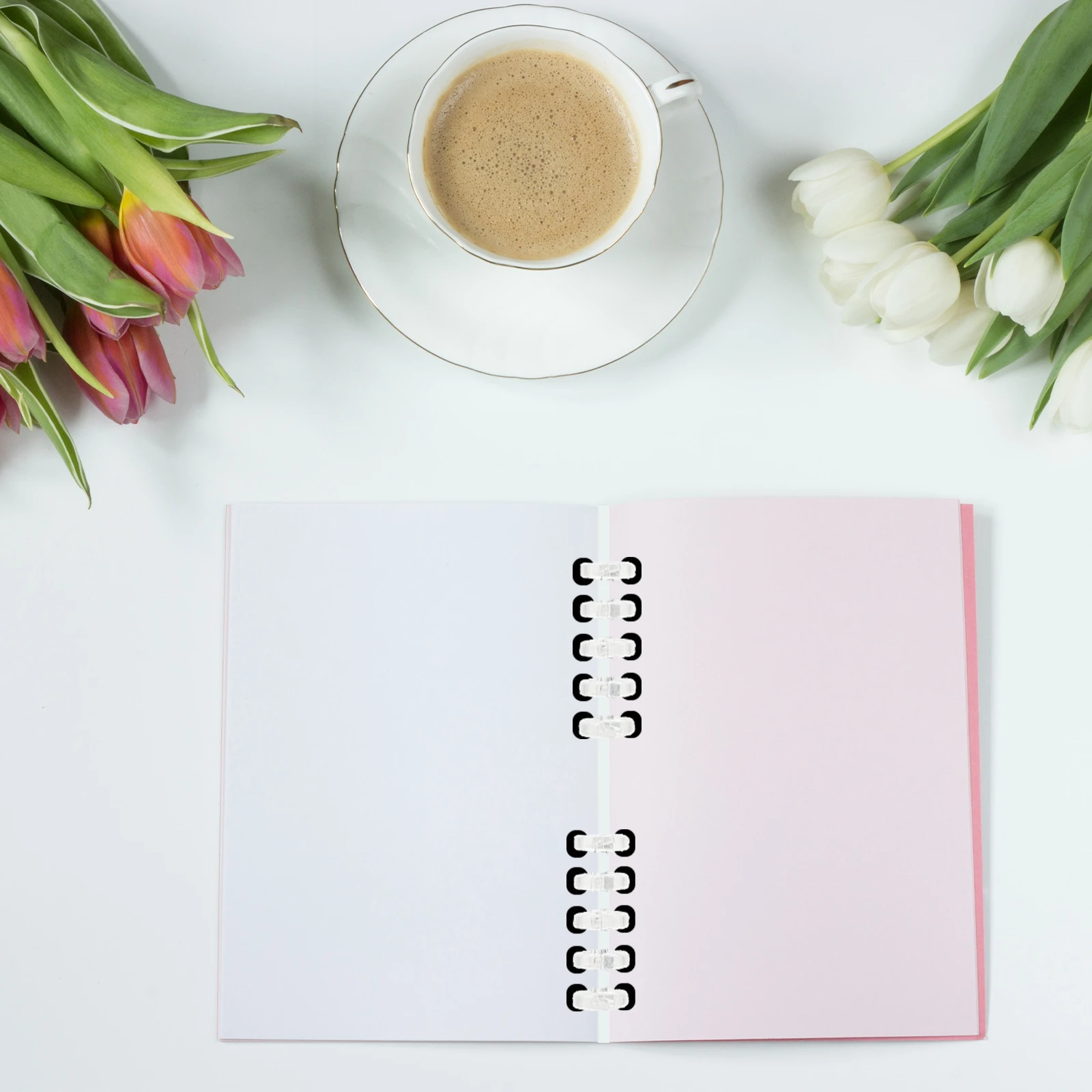 

10 Pcs Segmented Binding Plastic Book Household Leaf Binders Removable Binder Circles Office Supplies for Loose Leaf