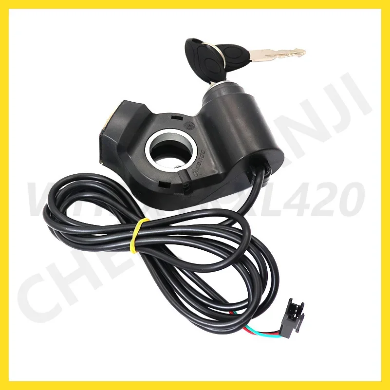 Electric Scooter Thumb Throttle Voltmeter Digital Voltage Display Switch Power with Key Lock for KUGOO M4 Pro Accessories