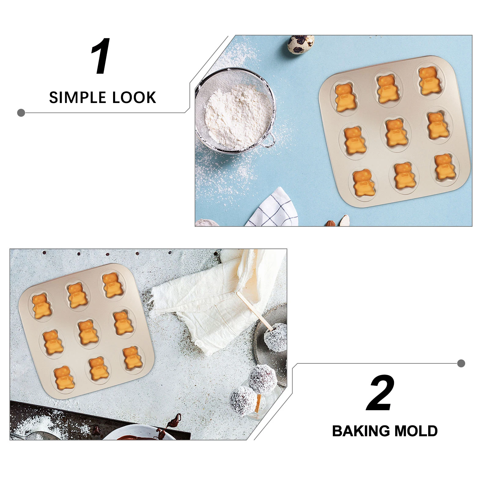 

Cookie Mold Carbon Steel Non-Stick Baking Mould For Cookies Cakes Chocolates Biscuit Cutter Kitchen Baking Tool Decorative Mould