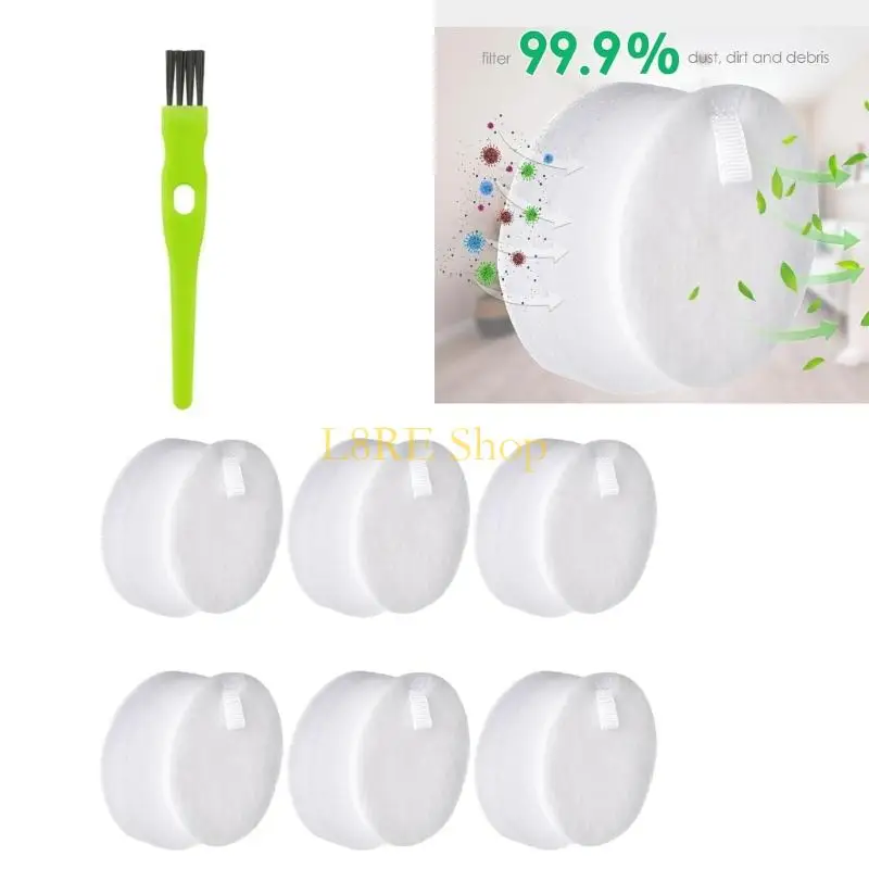 L8RE 6 Pack Sponge Filter Household Vacuum Part Sponge Vacuum Filter Component