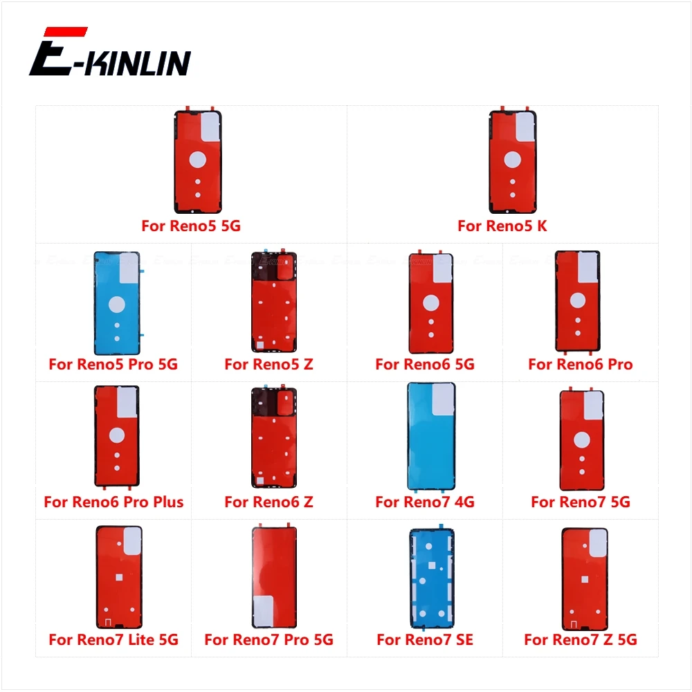 Housing Adhesive Back Battery Cover Rear Sticker Glue Tape For OPPO Reno 5 6 7 Reno5 Reno6 Reno7 Pro Plus Lite K Z SE 4G 5G