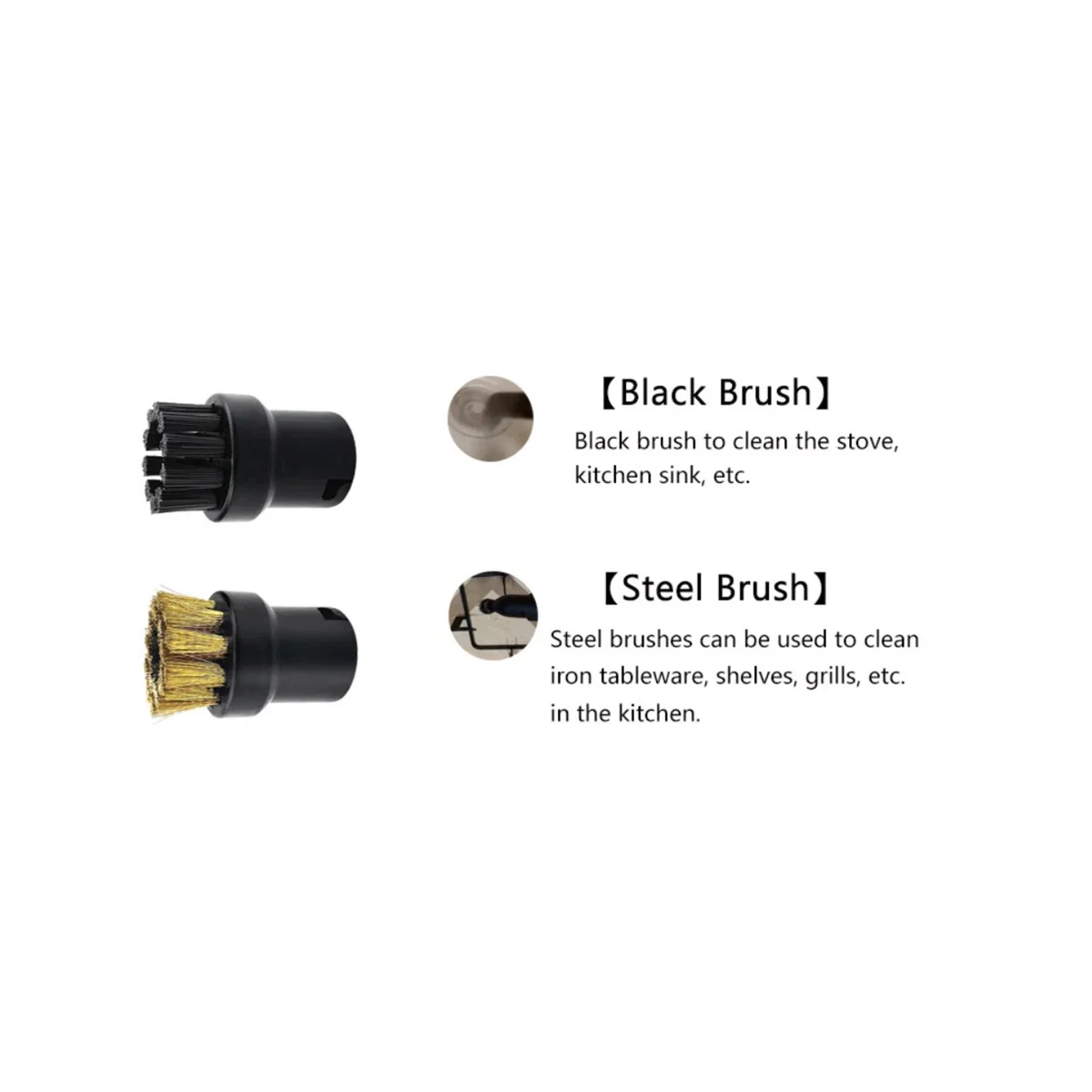 6 sztuk dla SC1 SC2 SC3 SC4 SC5 SC7 CTK10 CTK20 ręczny odkurzacz parowy części główka szczoteczki mocna dysza