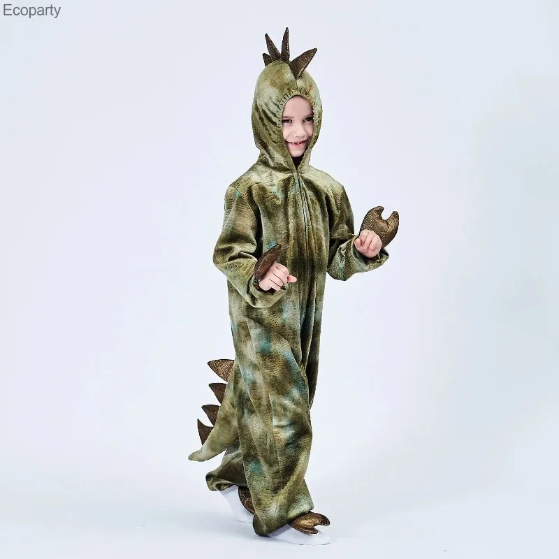 2-8T 幼児キッズ子供恐竜 T-レックス衣装コスプレ男の子用ハロウィン Purim パーティー Disfraz ファンタジアドレスアップパーカージャンプスーツ