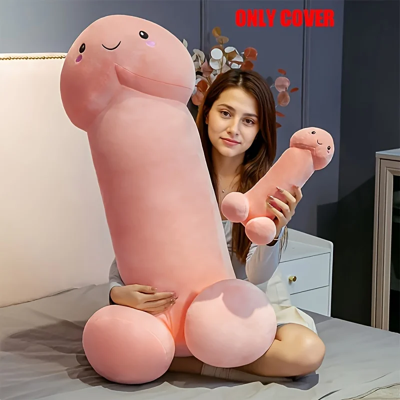 Simulation Penis Plush Toy Cover Plush Toy Cover Penis Plush Hug Pillow Cover Stuffed Sexy Interesting Gift For Girlfriend