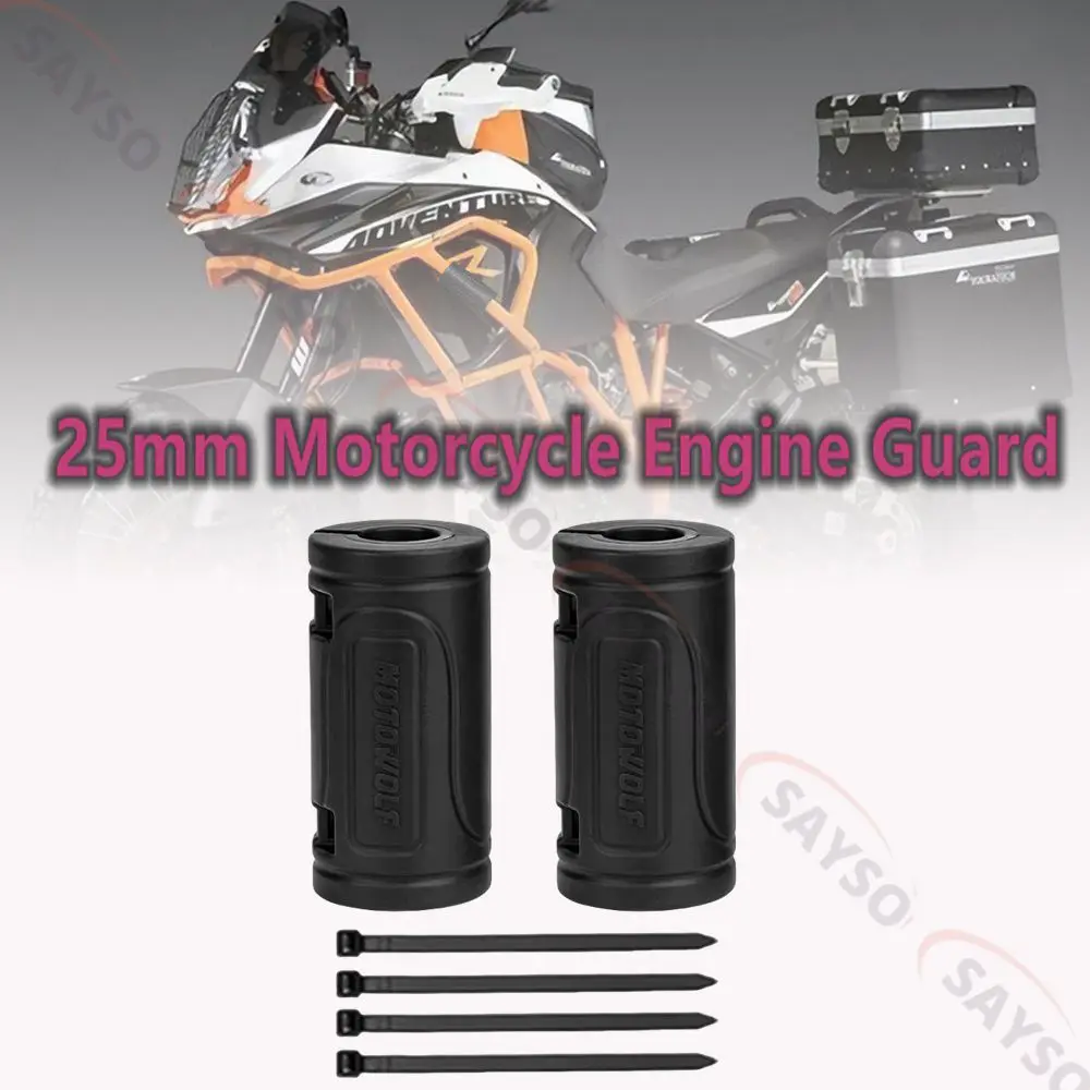 

Pair 25mm Motorcycle Engine Guard Crash Bar Bumper Protector Decorative Block For Yamaha MT09 MT03 For BMW G310GS