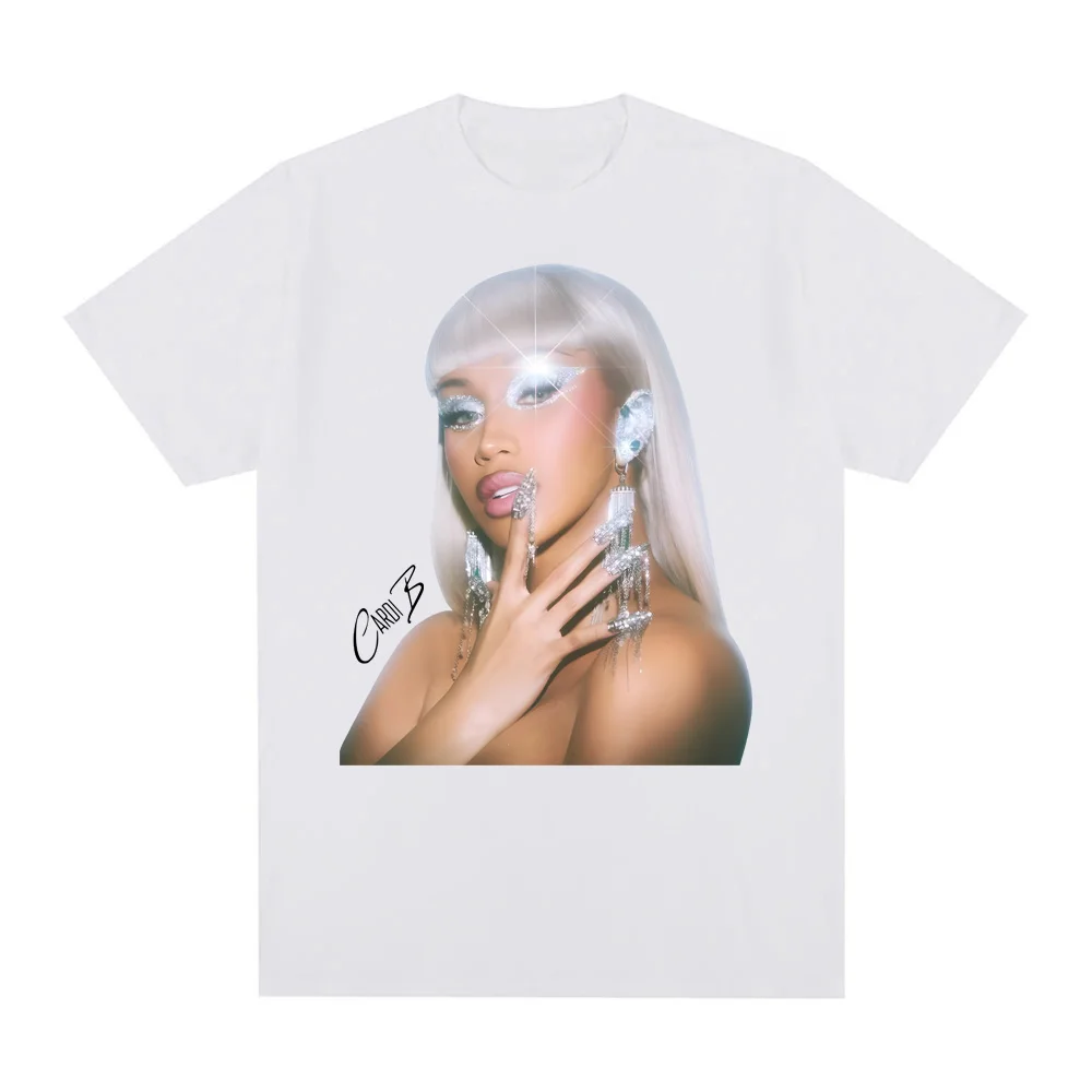 Cardi B album TShirt Street Hip-hop Rapper Short Sleeve Korean StyleTees Top Summer 100%CottonTshirt Sudaderas ComfortableTees