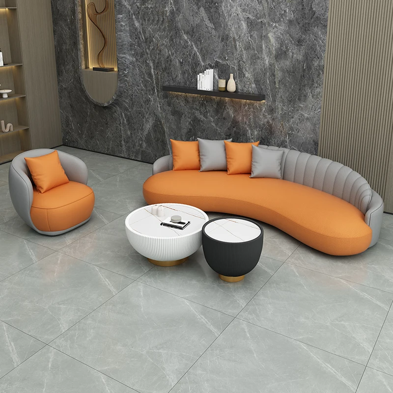 

Light Luxury Hotel Sofas Leisure Romantic Comfortable Room Decor Hallway American Sofas Curved Creative Muebles Salon Furniture