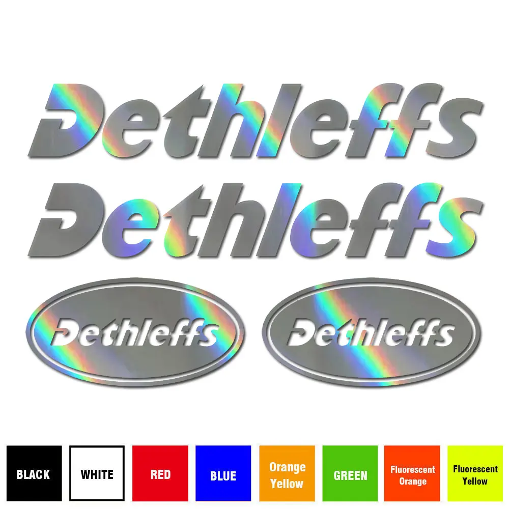 FOR DETHLEFFS CARAVAN CAMPER MOTORHOME 4 PIECE KIT DECALS STICKERS/CHOICE COLOURS