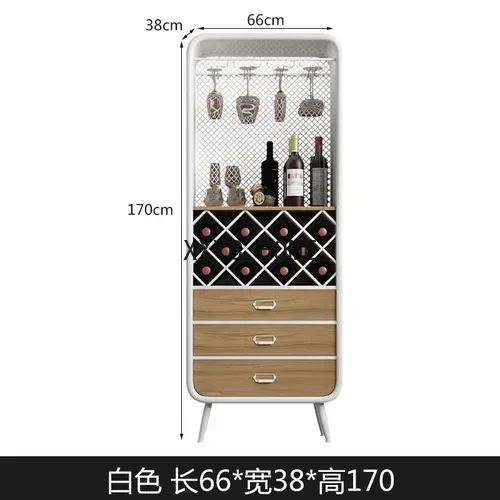 

Винный шкаф-витрина HJ для столовой, вертикальный чайный шкаф, простая подвесная подставка для чашек и вина