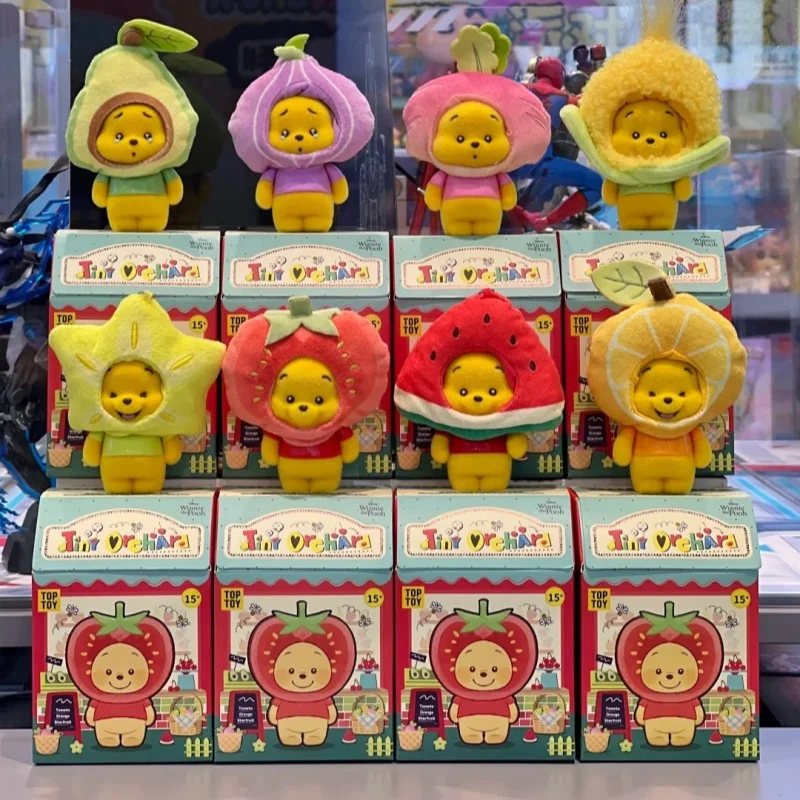

Disney Винни Пух Фруктовые головные уборы Серия Слепая коробка Lucky Mystery Box Kawaii Аниме Фигурка Модель Коллекция Игрушки Подарок на день рождения