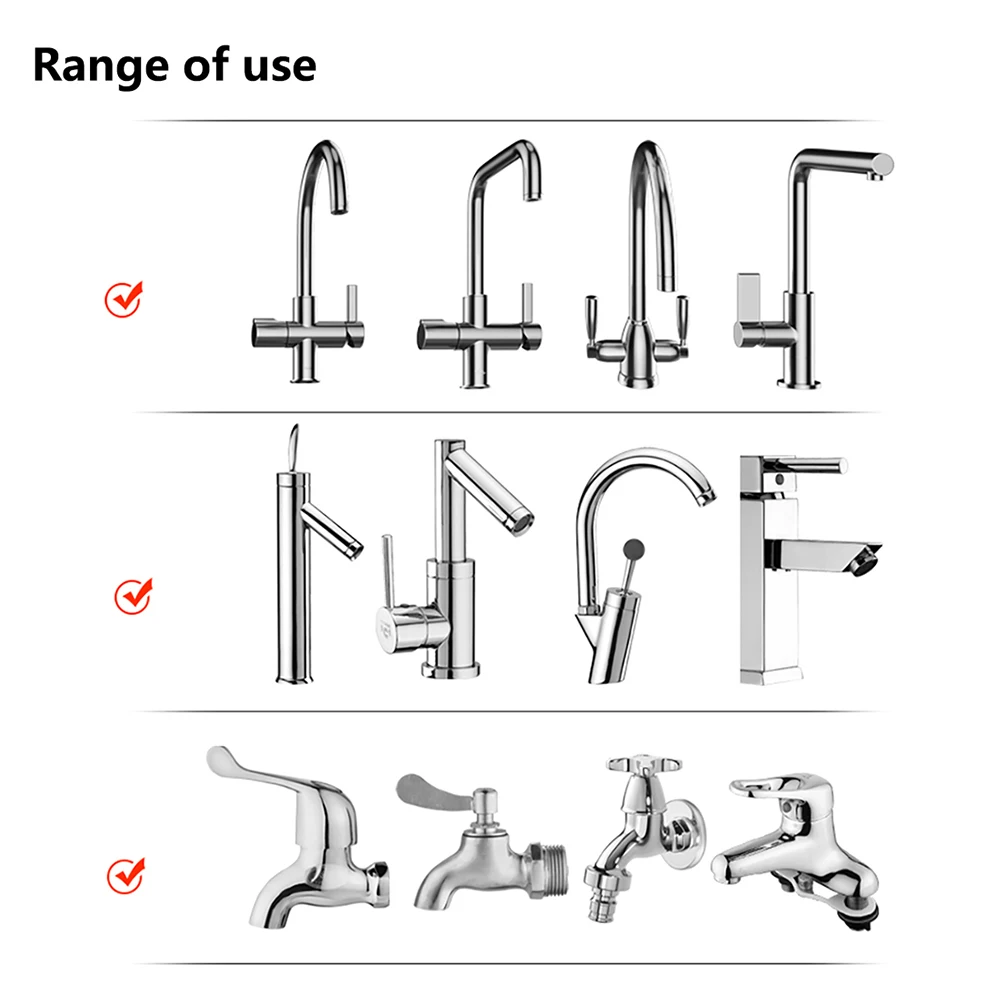 2/3 Modes Water Tap Nozzle Kitchen Swivel Faucet Adapter 360° Rotation Faucet Filter Extenders Kitchen Gadgets Spray Connector