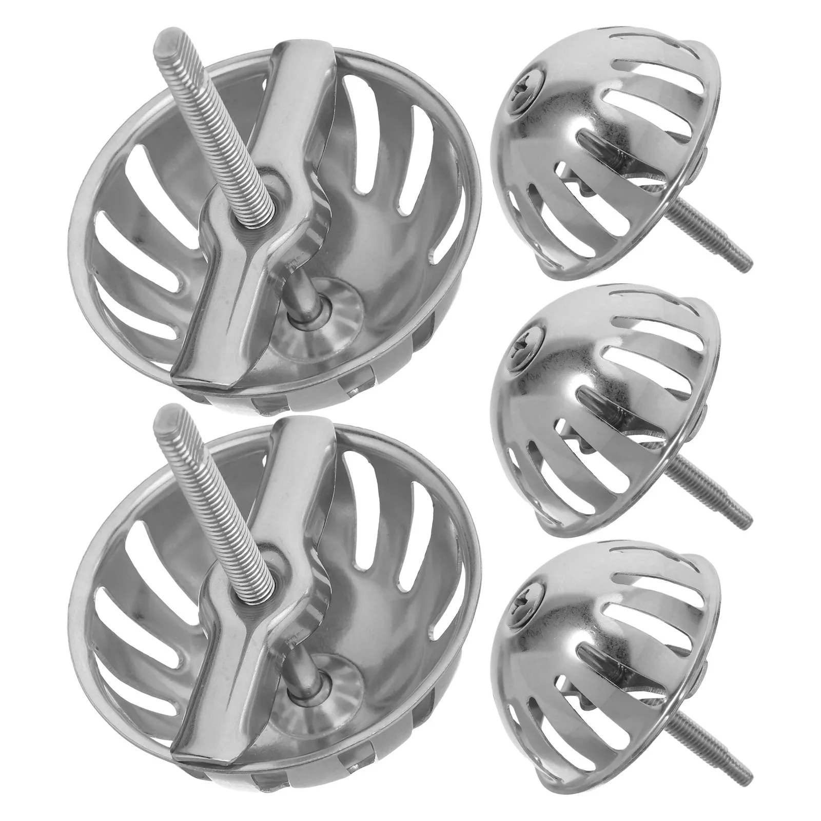 

Набор из 5 шт. крышек-фильтров для писсуаров из нержавеющей стали: купольные сетки-фильтры для защиты от брызг и засоров, предотвращающие запахи в мужских туалетах