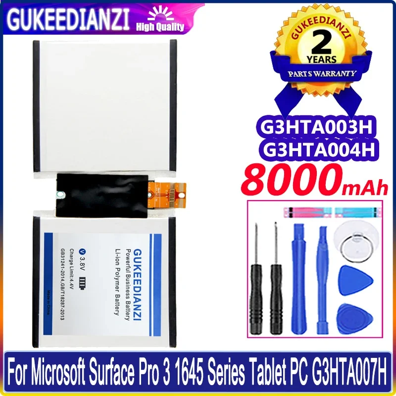 

Аккумулятор G3HTA003H G3HTA004H для Microsoft Surface Pro 3 Pro3 1645 1657 Series G3HTA007H/1631 1577-9700 MS011301-PLP22T02