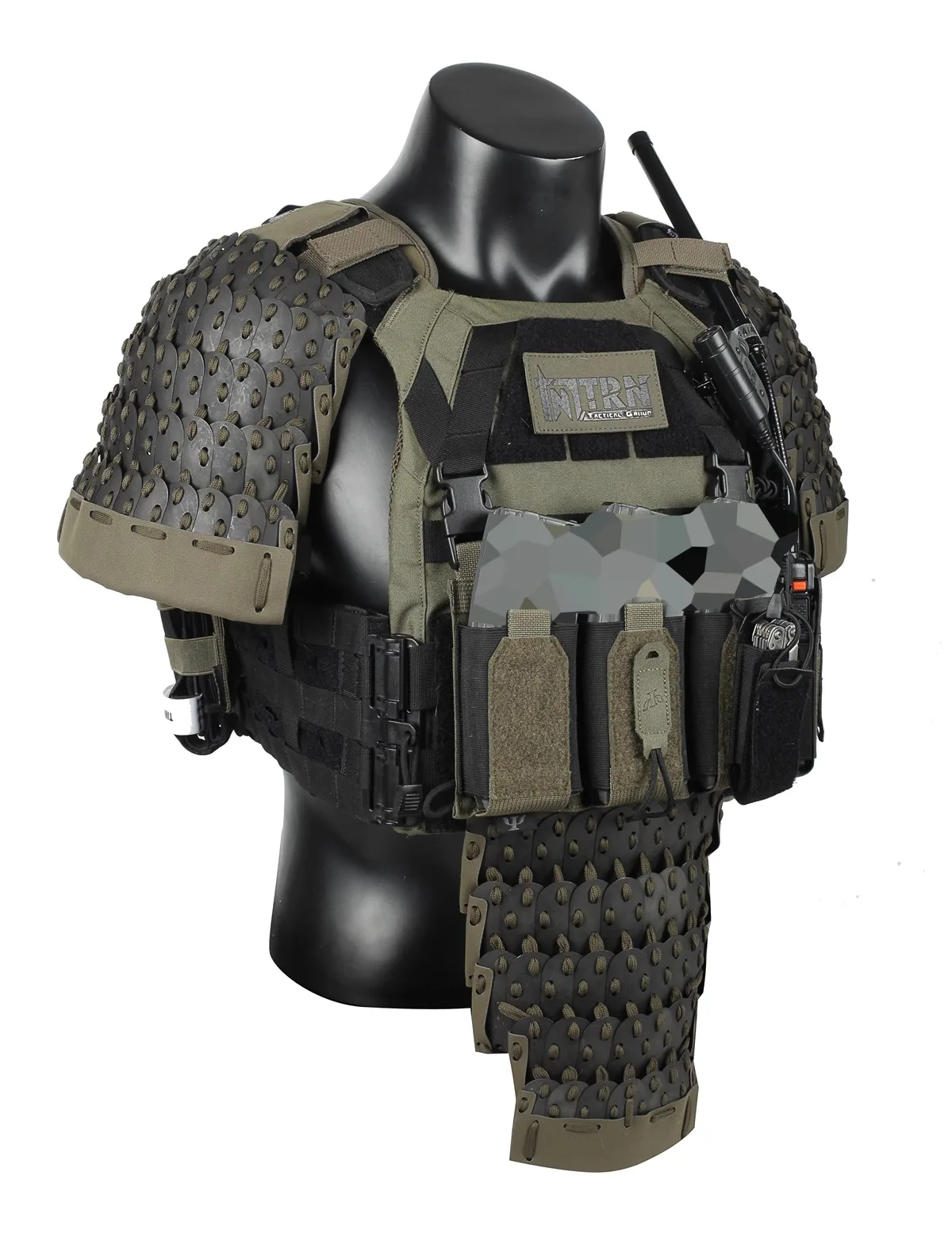 TRN Tactical Armor Tactical Vest Sport Universal Stainless Steel Metal Protection Airsoft Paintball Protective Gear