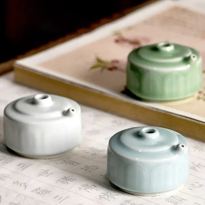 Water Cup Ink Drop Pot Ceramic Water Dropper Container for Calligraphy Painting Porcelain Four Treasures Of The Study Art Suppli