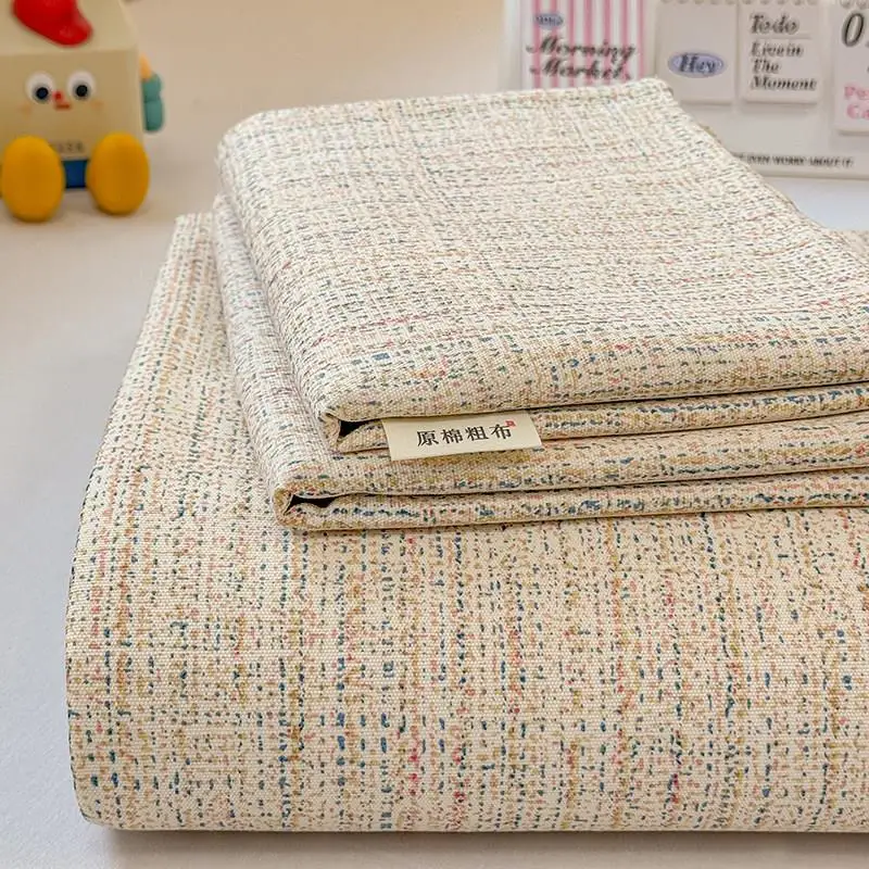 

Утолщенная простыня из чистого хлопка в деревенском стиле, старомодная грубая ткань, односпальная, охлаждающая, для использования в студенческих общежитиях