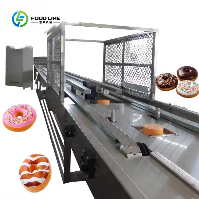 Customized Automatic Donut Cake Production Line for Bakery Central Kitchen Food Factory Industrial Use