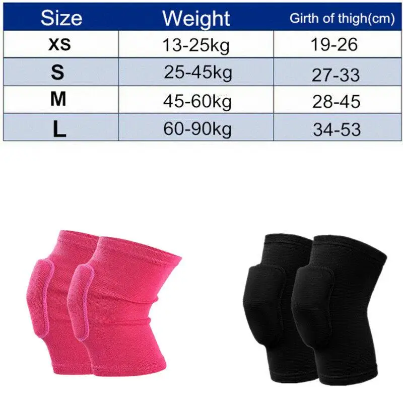 1Pair Knee Pads Fitness Dance Training Knee Protector Elastic Thickened Sponge Women Knee Brace Support For Arthritis Relief