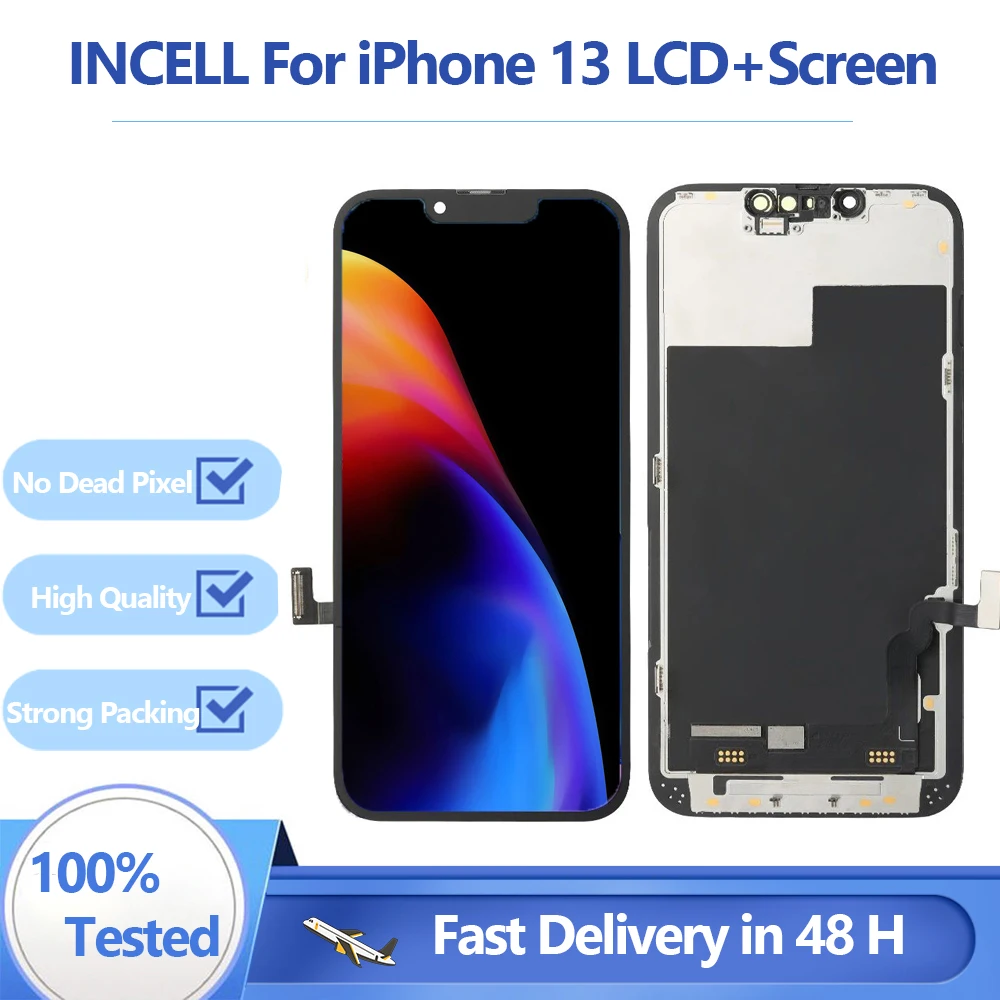 

INCELL New Lcd For iPhone 13 Display With 3D Touch Screen Digitizer Replacement Assembly Parts Tested OLED For iPhone 13 Screen