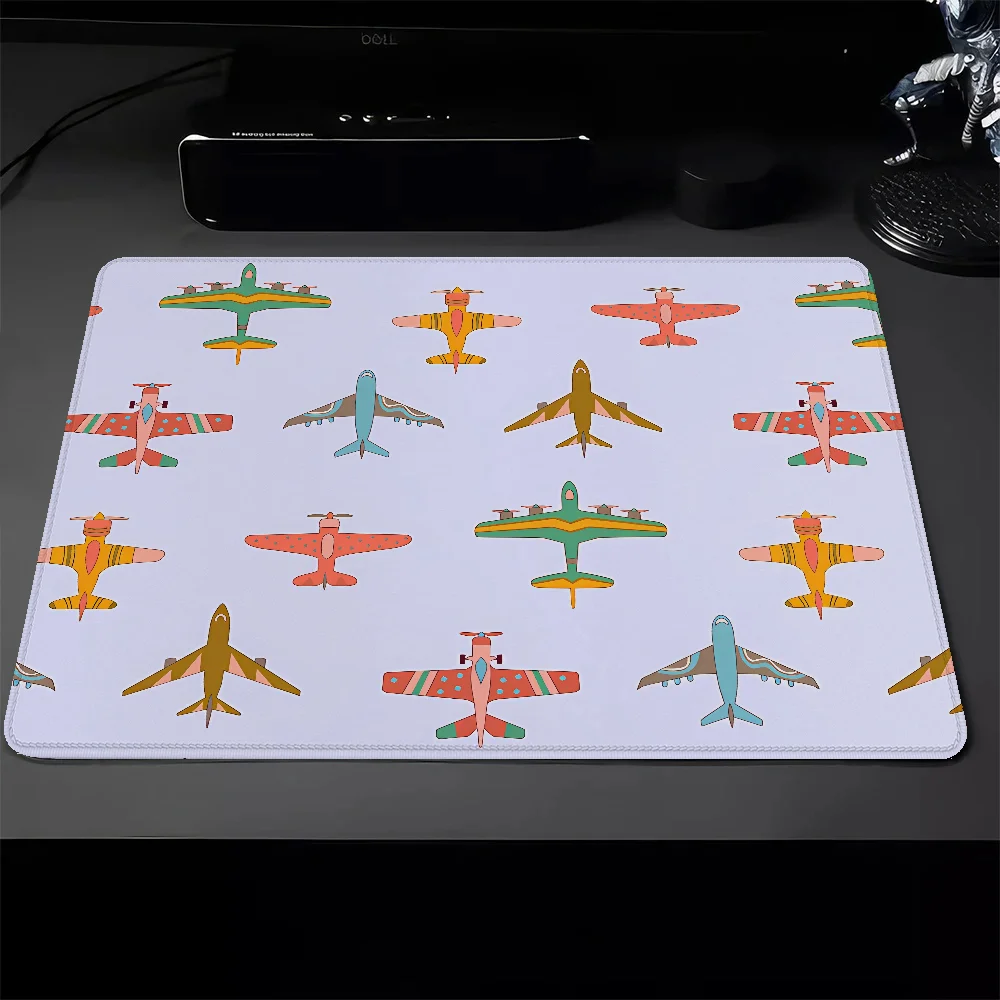 Small Gaming Mouse Pad Gamer Vintage Airplanes Thin Pc Accessories Keyboard Mat Deskmat Pad on the Table Mausepad Mousepad Mats