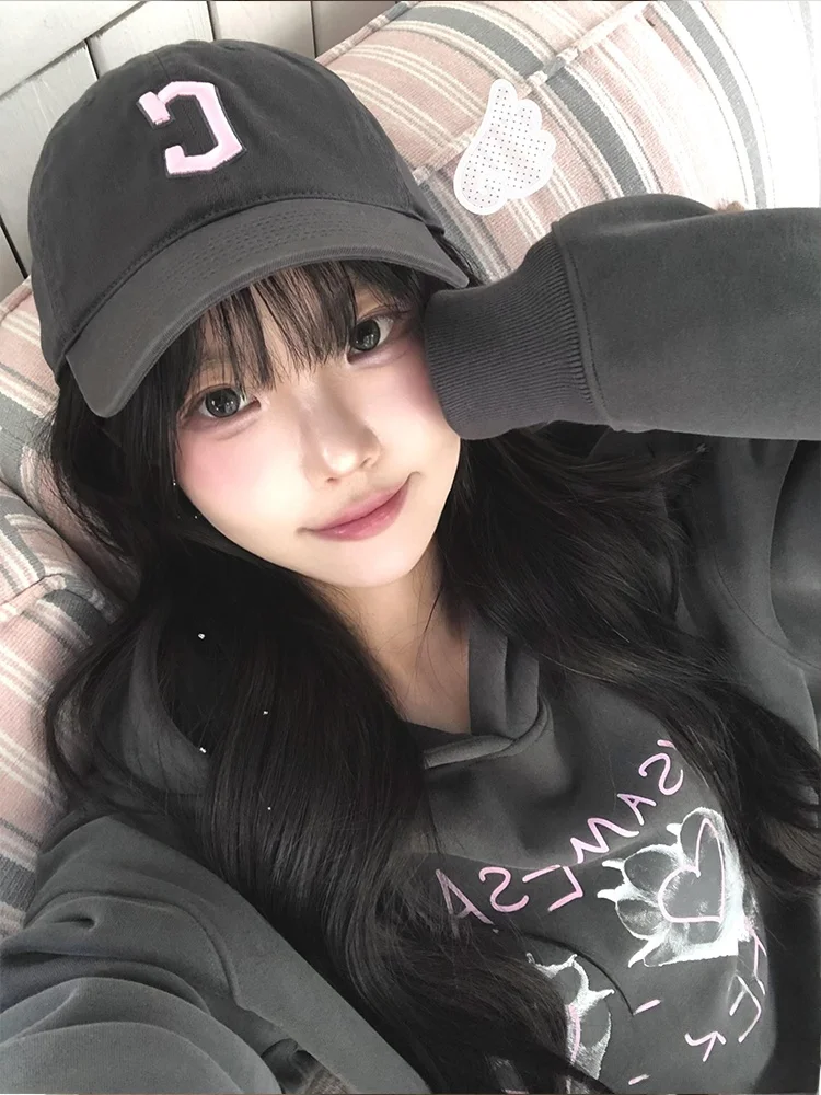 

Женская толстовка с капюшоном в стиле ретро в американском стиле с принтом лапы в стиле ретро, осень-зима, свободная, ленивая, для пары, Jaet Fem Faion