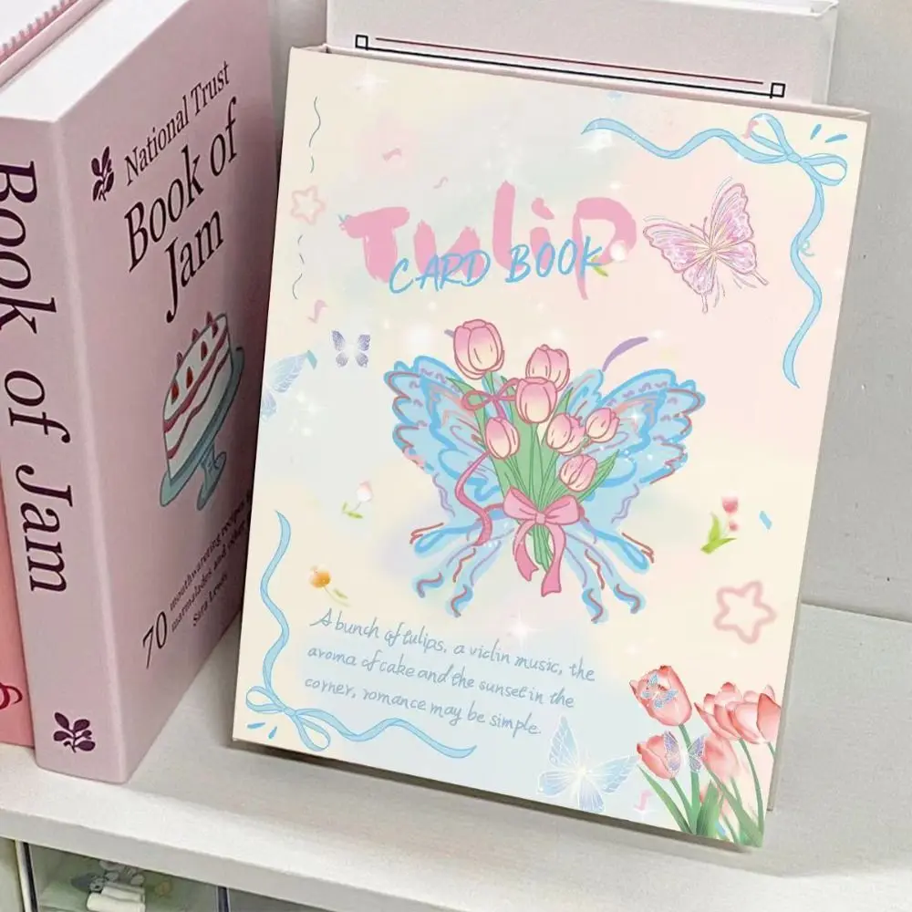 Cartoon Binder Photo Album A5 Butterfly Rose Series Photocard Collection Books Photocard Holder Gift