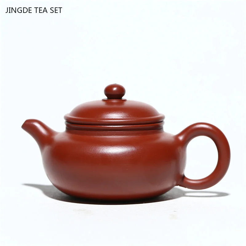 

120ml Chinese Yixing Purple Clay Teapot Tradition Raw Ore Dahongpao Tea Pot Customized Filter Beauty Kettle Home Zisha Tea Maker