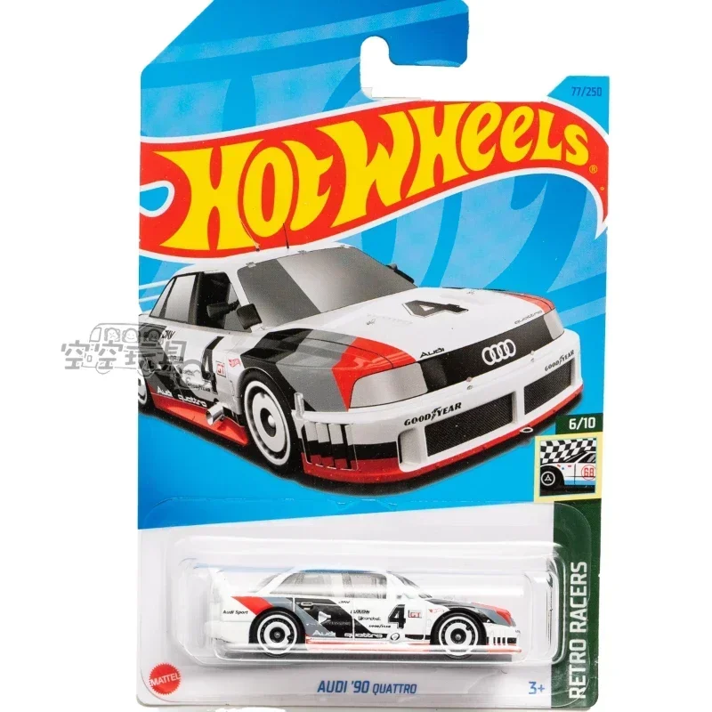 Original Hot Wheels Car Audi 90 Quattro Kids Toys for Boys 1/64 Diecast Model Carro Juguetes Retro Racers Children Gift C4982-77