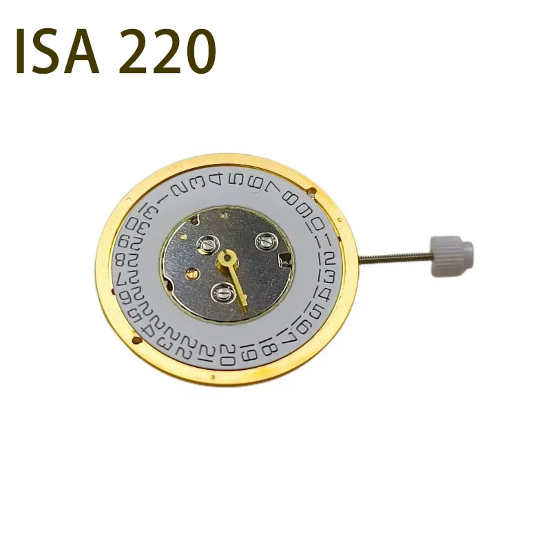 

New Swiss Original ISA 220 Movement Men's Single Calendar Two Hands Three Points Calendar 220 Movement