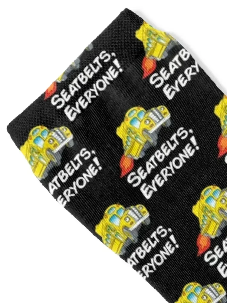 Retro Vintage Magic Cartoons School Bus Kids Gifts For Everyone Socks hiking bright garter Socks For Men Women's