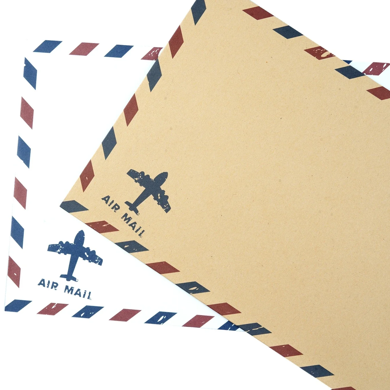 Kraft Paper Air Mail Envelopes,Wedding Invitation Envelopes, Vintage Airmail Packing Bags 10Pcs