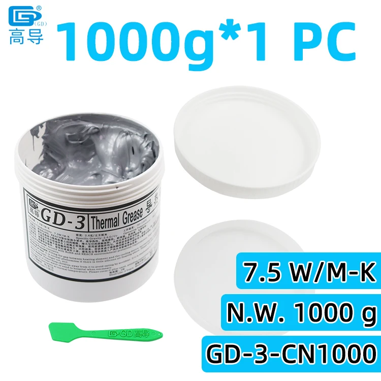 GD-3 Thermische Pasta Thermische Grease 7.5 W Performance Grijze Koelplaster voor CPU, GPU, IGBT Modules, Mobiele Telefoon, LED SY